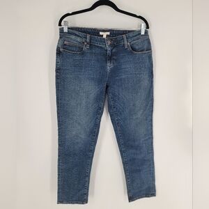 Eileen Fisher Mid Rise Stretch Jean Size 8P Organic Cotton Stretch